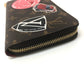 LOUIS VUITTON Long Wallet Purse M62149  Monogram canvas Brown Monogram sticker Zippy Wallet World Tour Women Used Authentic