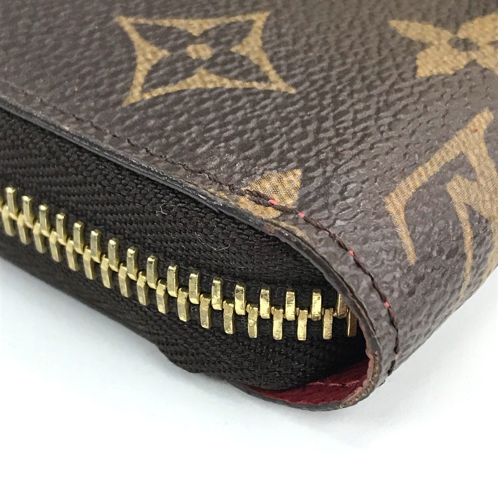 LOUIS VUITTON Long Wallet Purse M62149  Monogram canvas Brown Monogram sticker Zippy Wallet World Tour Women Used Authentic