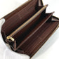 LOUIS VUITTON Long Wallet Purse N41661 Damier canvas Brown Damier Zippy wallet unisex(Unisex) Used Authentic