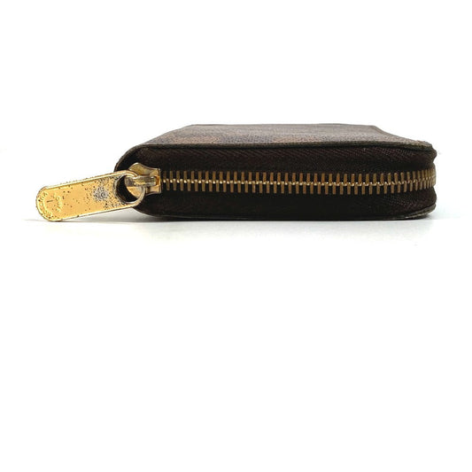 LOUIS VUITTON Long Wallet Purse N41661 Damier canvas Brown Damier Zippy wallet unisex(Unisex) Used Authentic
