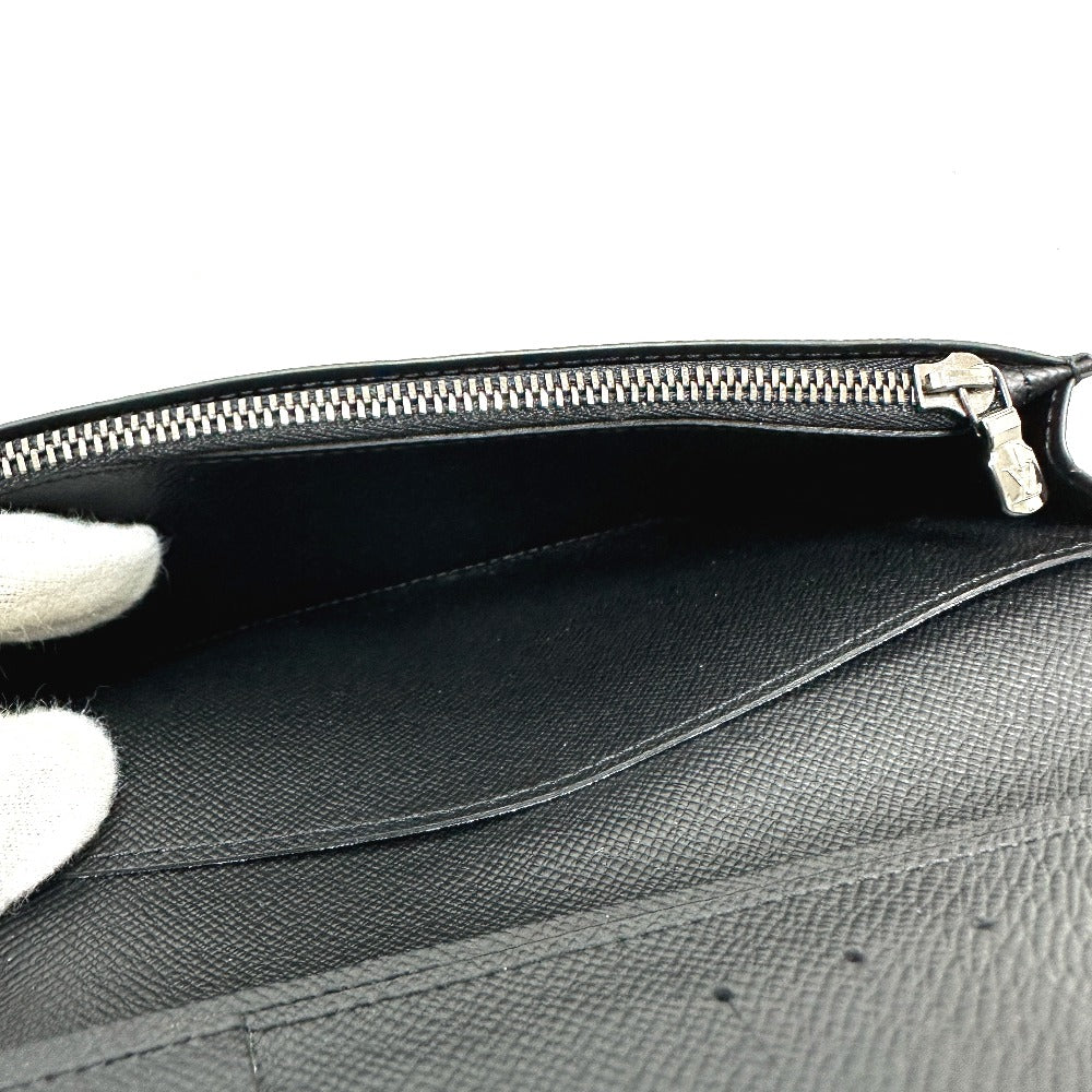 LOUIS VUITTON Long Wallet Purse M61697 Monogram Eclipse Canvas black Portefeuille Braza