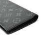 LOUIS VUITTON Long Wallet Purse M61697 Monogram Eclipse Canvas black Portefeuille Braza