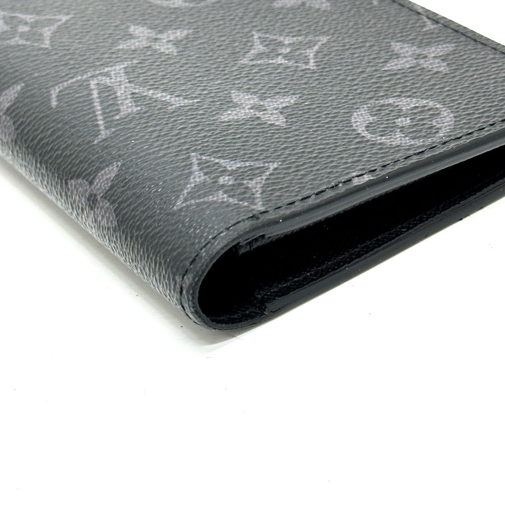 LOUIS VUITTON Long Wallet Purse M61697 Monogram Eclipse Canvas black Portefeuille Braza