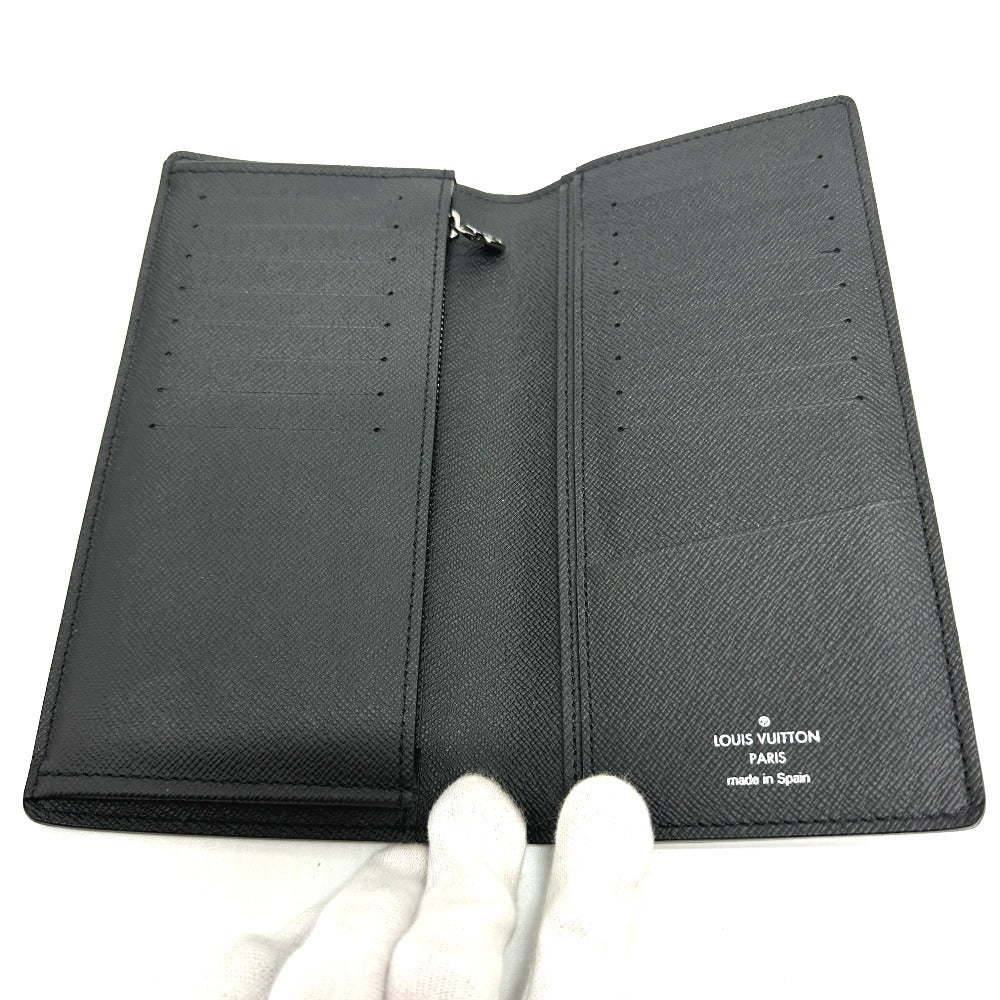 LOUIS VUITTON Long Wallet Purse M61697 Monogram Eclipse Canvas black Portefeuille Braza
