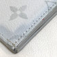 LOUIS VUITTON Clutch bag M61745 Monogram canvas Gray x red x navy Monogram white Pochette Jules PM mens Used Authentic