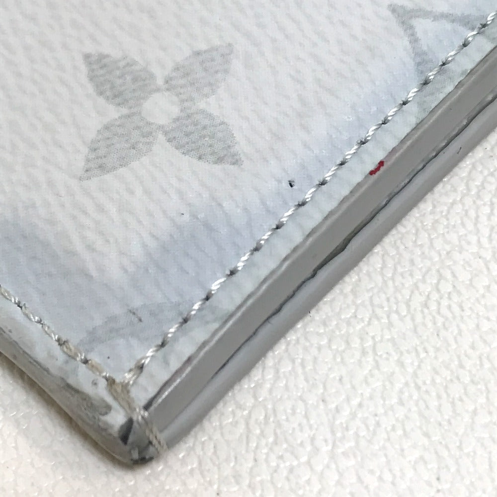 LOUIS VUITTON Clutch bag M61745 Monogram canvas Gray x red x navy Monogram white Pochette Jules PM mens Used Authentic