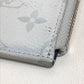 LOUIS VUITTON Clutch bag M61745 Monogram canvas Gray x red x navy Monogram white Pochette Jules PM mens Used Authentic