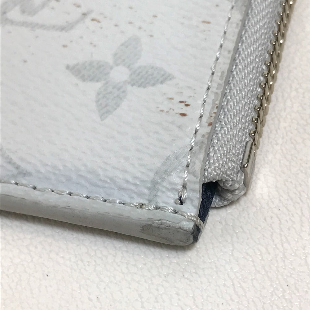 LOUIS VUITTON Clutch bag M61745 Monogram canvas Gray x red x navy Monogram white Pochette Jules PM mens Used Authentic