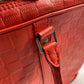 LOUIS VUITTON Business bag N41143 Damier Anfini Leather Red Damier Anfini Porto Document Voyage PDV mens Used Authentic