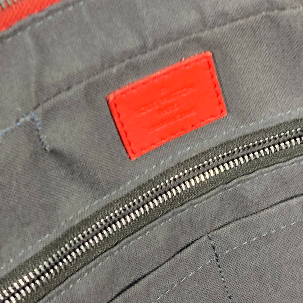 LOUIS VUITTON Business bag N41143 Damier Anfini Leather Red Damier Anfini Porto Document Voyage PDV mens Used Authentic
