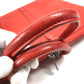 LOUIS VUITTON Business bag N41143 Damier Anfini Leather Red Damier Anfini Porto Document Voyage PDV mens Used Authentic