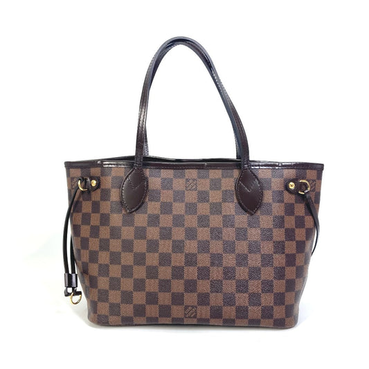 LOUIS VUITTON Tote Bag N41359 Damier canvas Brown Damier Never full PM Women Used Authentic