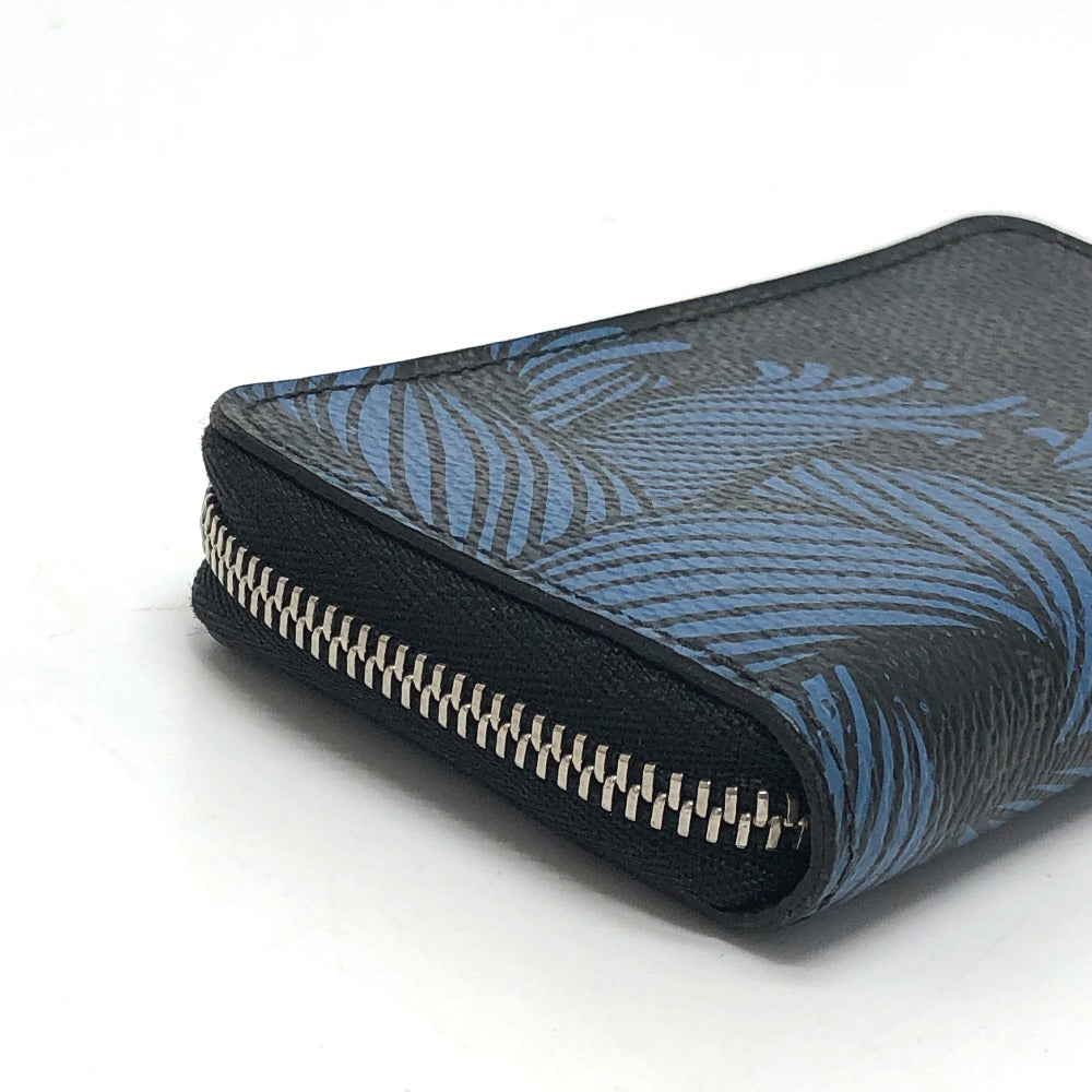 LOUIS VUITTON Coin case N41687 Damier Grafitto Canvas black Damier Grafitte Christopher Nemeth Zippy mens Used Authentic