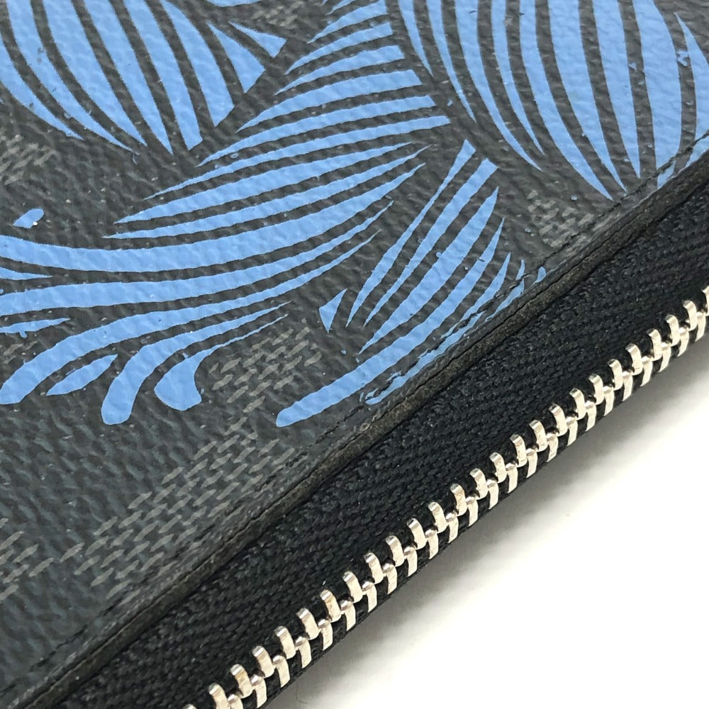 LOUIS VUITTON Coin case N41687 Damier Grafitto Canvas black Damier Grafitte Christopher Nemeth Zippy mens Used Authentic
