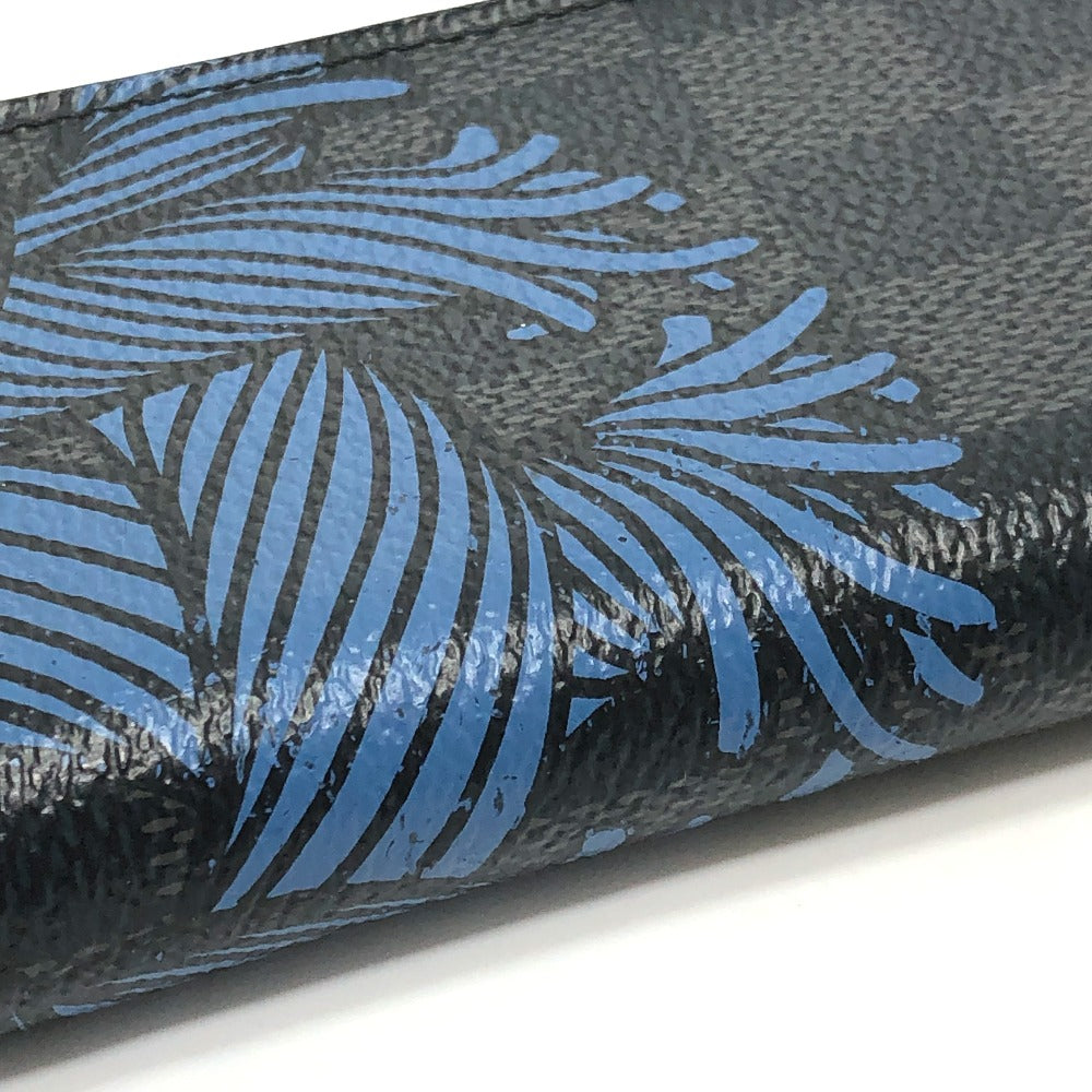 LOUIS VUITTON Coin case N41687 Damier Grafitto Canvas black Damier Grafitte Christopher Nemeth Zippy mens Used Authentic