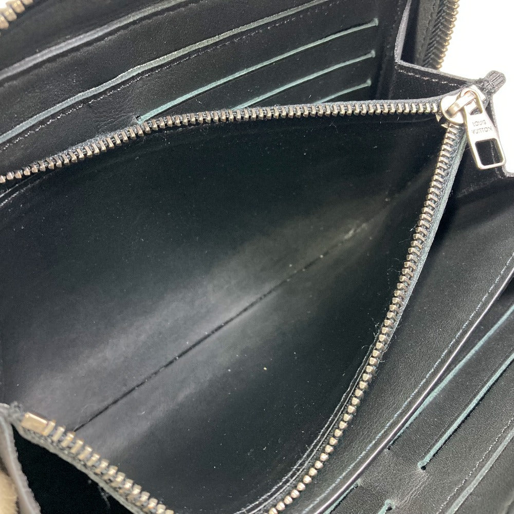 LOUIS VUITTON Long Wallet Purse N61254 Damier Anfini Leather black Damier Anfini Zippy XL
