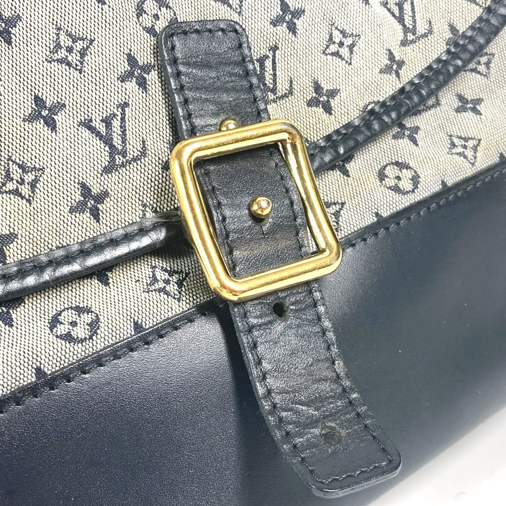 LOUIS VUITTON Shoulder Bag M92670 Monogram mini canvas Navy Monogram mini Belanger Women Used Authentic