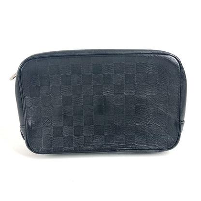 LOUIS VUITTON business bag N23347 Damier Anfini Leather black Damier Anfini Truth Toilette unisex(Unisex) Used Authentic