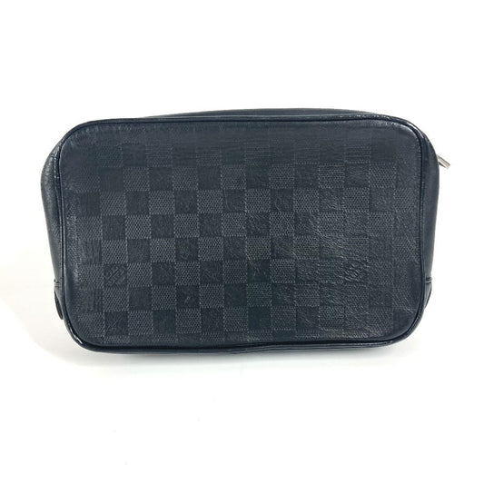 LOUIS VUITTON business bag N23347 Damier Anfini Leather black Damier Anfini Truth Toilette unisex(Unisex) Used Authentic