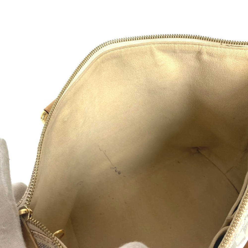 LOUIS VUITTON Tote Bag N44039 Damier Azur Canvas white Damier Azur Jena PM Women Used Authentic