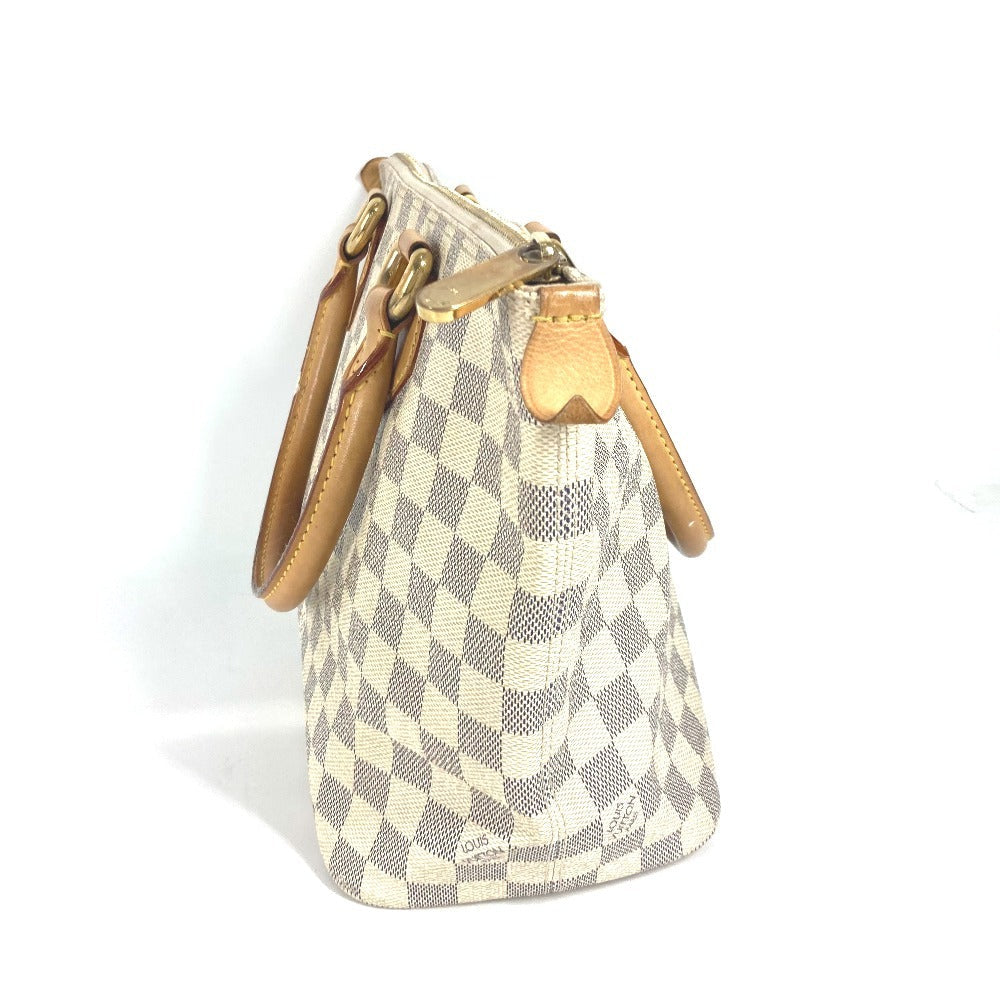 LOUIS VUITTON Tote Bag N44039 Damier Azur Canvas white Damier Azur Jena PM Women Used Authentic
