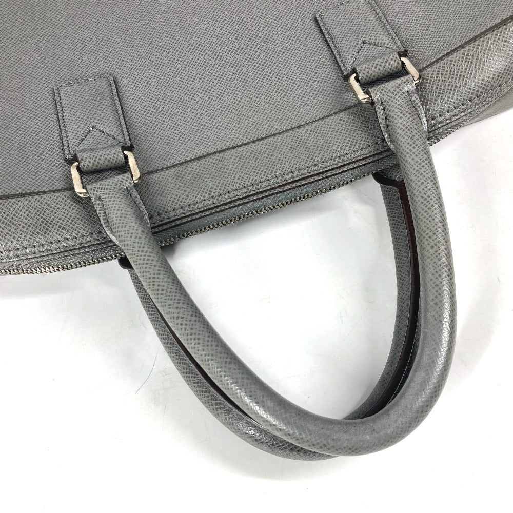 LOUIS VUITTON Business bag M32782 Taiga Leather gray Taiga Neo Igor mens Used Authentic