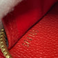 LOUIS VUITTON Long Wallet Purse M61865 Monogram Ann Platt Leather Red Monogram Ann Platt Zippy wallet unisex(Unisex) Used Authentic