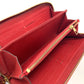 LOUIS VUITTON Long Wallet Purse M61865 Monogram Ann Platt Leather Red Monogram Ann Platt Zippy wallet unisex(Unisex) Used Authentic