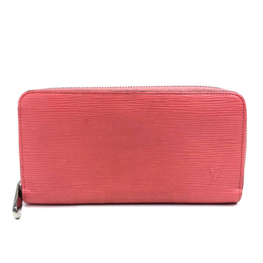 LOUIS VUITTON Long Wallet Purse M60663 Epi Leather Pink type Epi Zippy wallet Women Used Authentic