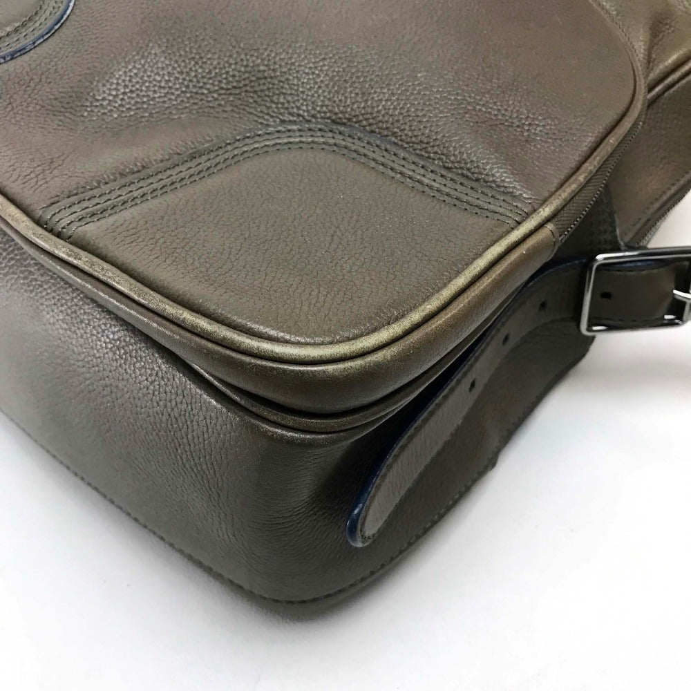 LOUIS VUITTON Shoulder Bag M95781 leather khaki Men's bag mens Used Authentic