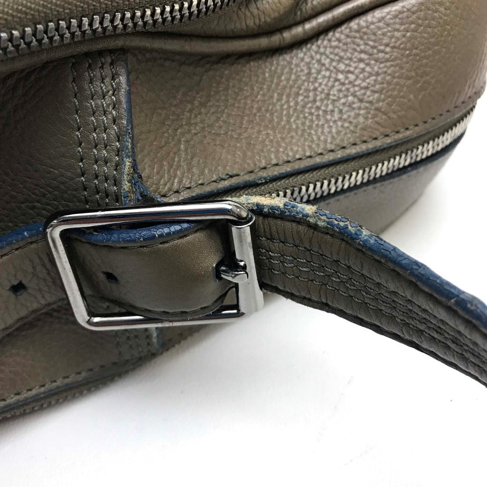 LOUIS VUITTON Shoulder Bag M95781 leather khaki Men's bag mens Used Authentic