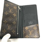 LOUIS VUITTON Long Wallet Purse M93800 Monogram canvas Brown Monogram macacer Portefeuille Tanon mens Used Authentic