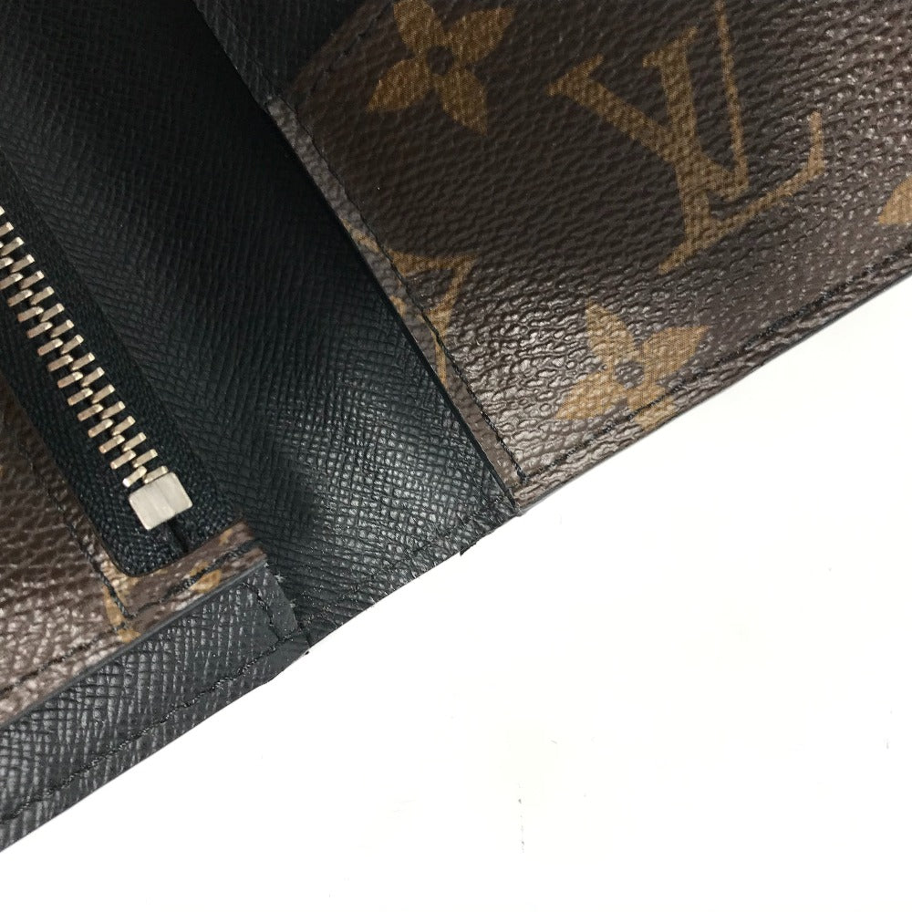 LOUIS VUITTON Long Wallet Purse M93800 Monogram canvas Brown Monogram macacer Portefeuille Tanon mens Used Authentic