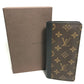 LOUIS VUITTON Long Wallet Purse M93800 Monogram canvas Brown Monogram macacer Portefeuille Tanon mens Used Authentic