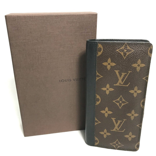 LOUIS VUITTON Long Wallet Purse M93800 Monogram canvas Brown Monogram macacer Portefeuille Tanon mens Used Authentic