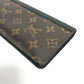LOUIS VUITTON Long Wallet Purse M93800 Monogram canvas Brown Monogram macacer Portefeuille Tanon mens Used Authentic
