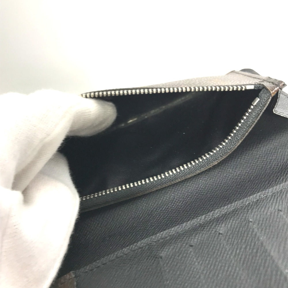 LOUIS VUITTON Long Wallet Purse M93800 Monogram canvas Brown Monogram macacer Portefeuille Tanon mens Used Authentic