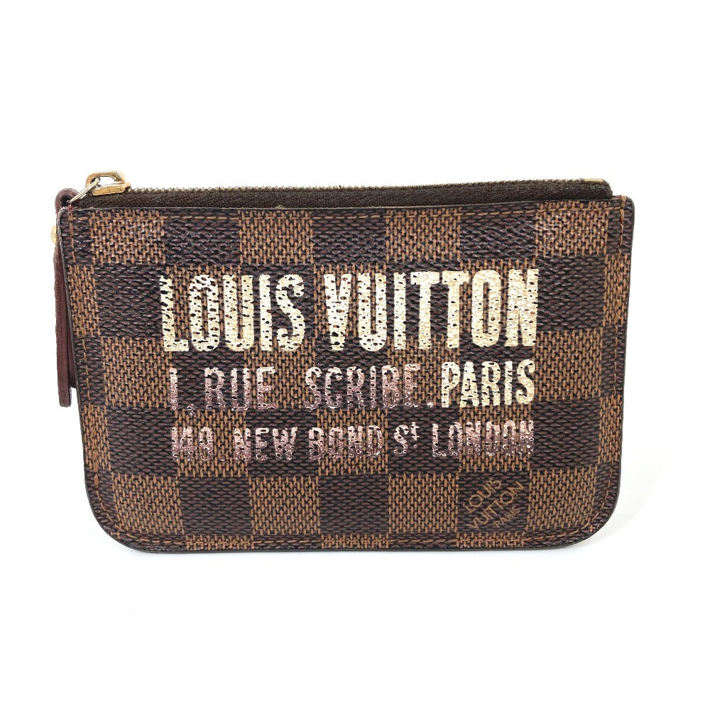 LOUIS VUITTON Coin case N63094 Damier canvas Brown Damier Pochette cree Women Used Authentic