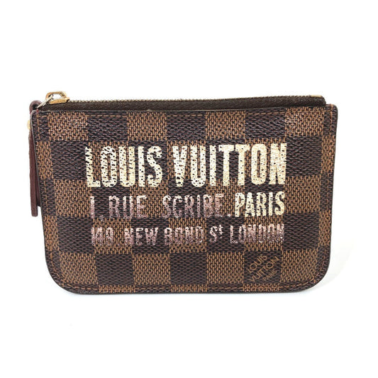 LOUIS VUITTON Coin case N63094 Damier canvas Brown Damier Pochette cree Women Used Authentic
