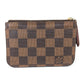 LOUIS VUITTON Coin case N63094 Damier canvas Brown Damier Pochette cree Women Used Authentic