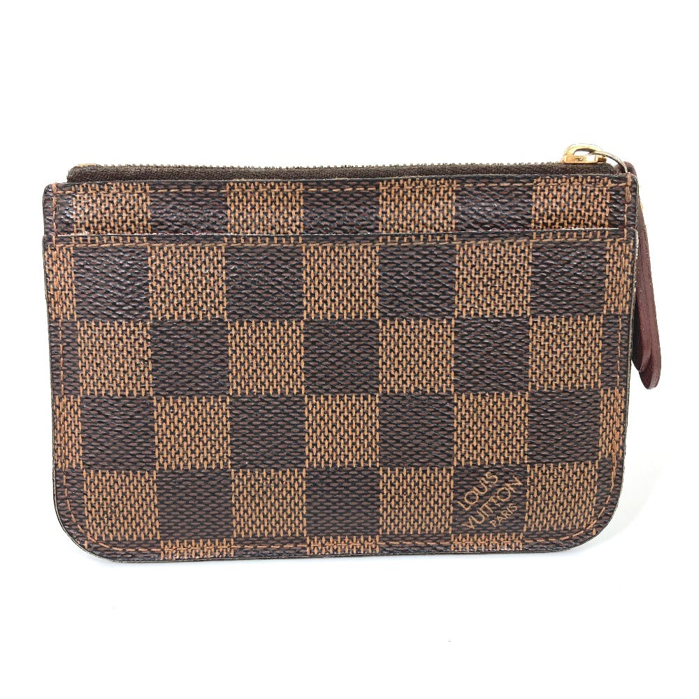 LOUIS VUITTON Coin case N63094 Damier canvas Brown Damier Pochette cree Women Used Authentic