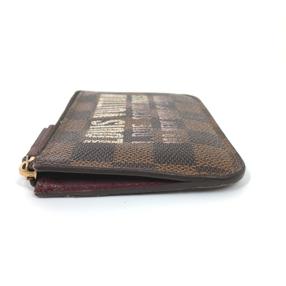 LOUIS VUITTON Coin case N63094 Damier canvas Brown Damier Pochette cree Women Used Authentic
