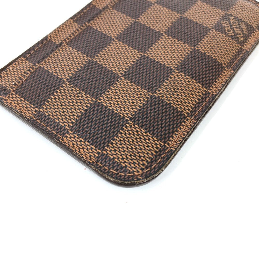 LOUIS VUITTON Coin case N63094 Damier canvas Brown Damier Pochette cree Women Used Authentic