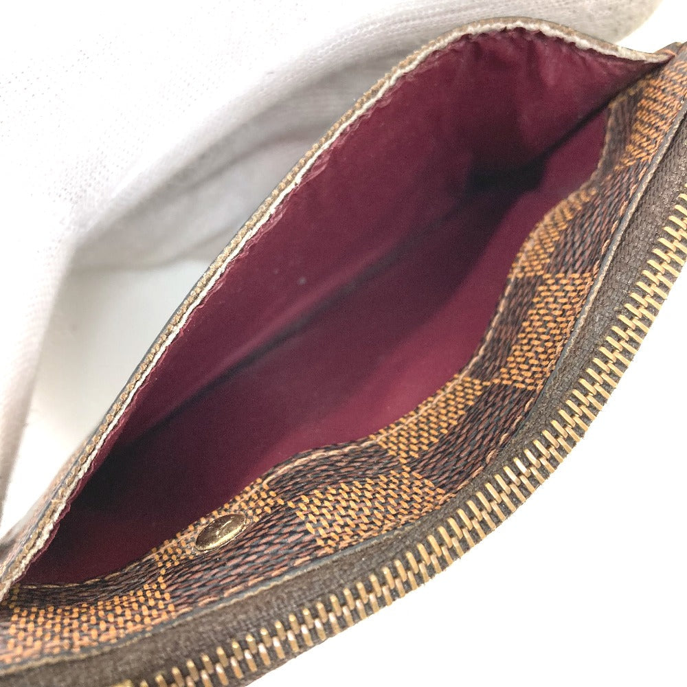 LOUIS VUITTON Coin case N63094 Damier canvas Brown Damier Pochette cree Women Used Authentic