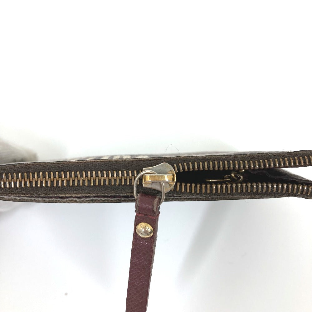 LOUIS VUITTON Coin case N63094 Damier canvas Brown Damier Pochette cree Women Used Authentic