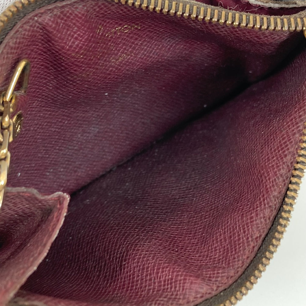LOUIS VUITTON Coin case N63094 Damier canvas Brown Damier Pochette cree Women Used Authentic