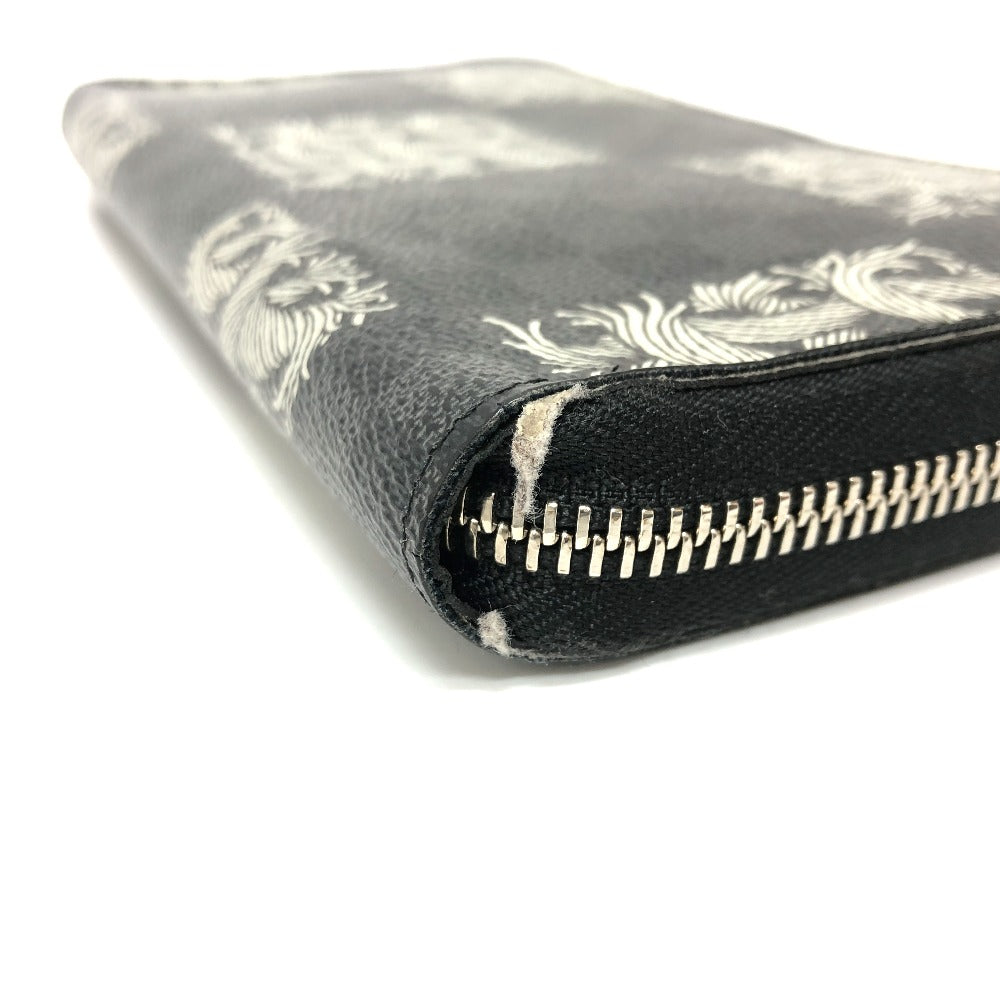 LOUIS VUITTON Long Wallet Purse ‚m61214  Damier Grafitto Canvas black Graphite Christopher nemes mens Used Authentic