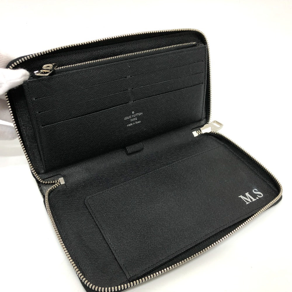 LOUIS VUITTON Long Wallet Purse ‚m61214  Damier Grafitto Canvas black Graphite Christopher nemes mens Used Authentic
