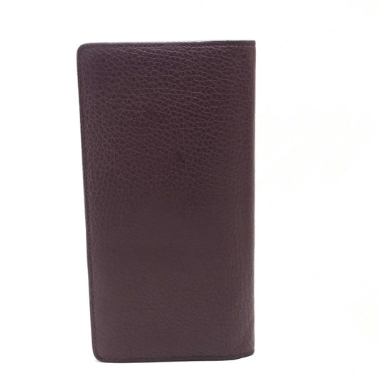 LOUIS VUITTON Long Wallet Purse Taurillon Clemence Leather Bordeauxtype Portefeuille Blaza mens Used Authentic