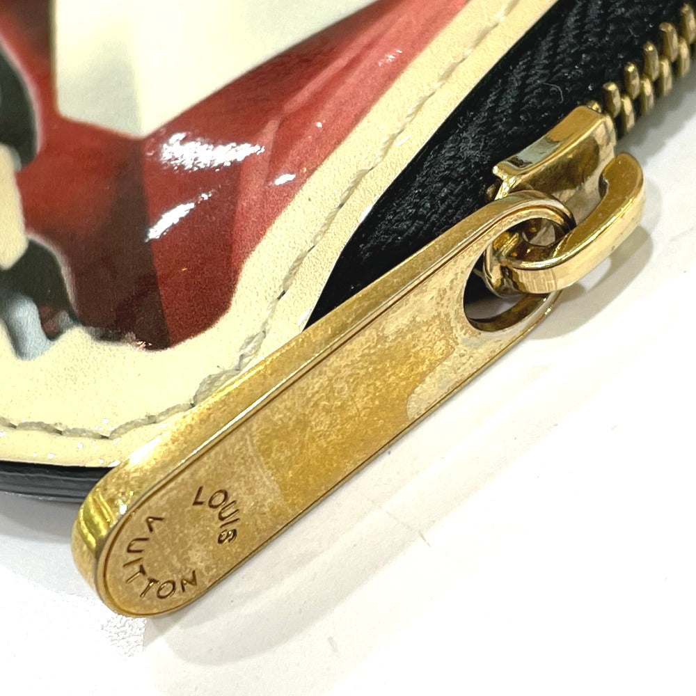 LOUIS VUITTON Coin case M50420 Patent leather multicolor Vernis sticker Portomonet Voyeur mens(Unisex) Used Authentic